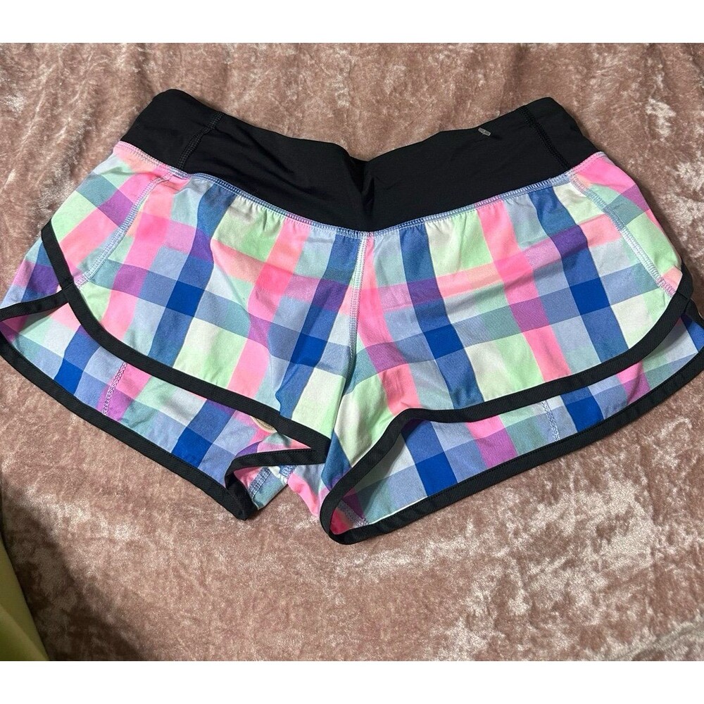 Lululemon plaid speed up shorts